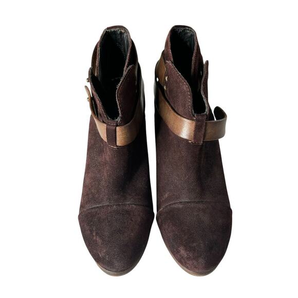 Rag & Bone Harrow Suede Boot Dark Brown Size 6.5 - Picture 2 of 5